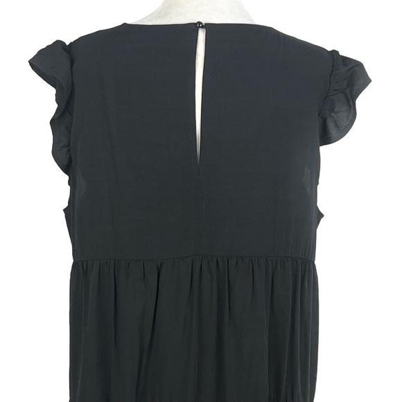 Kirundo NEW WITH TAG CAP RUFFLE SLEEVE A-LINE LINED MINI BABYDOLL DRESS - Picture 8 of 15